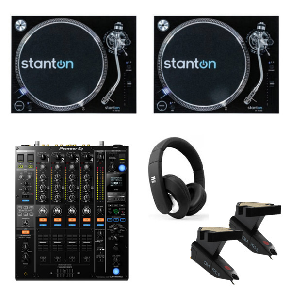 stantonのターンテーブルST.150 M2とPioneer DJのDJミキサー「DJM