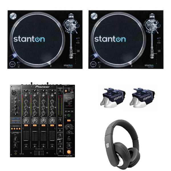 stantonのターンテーブルSTR8.150 M2とPioneer DJのDJミキサー「DJM 