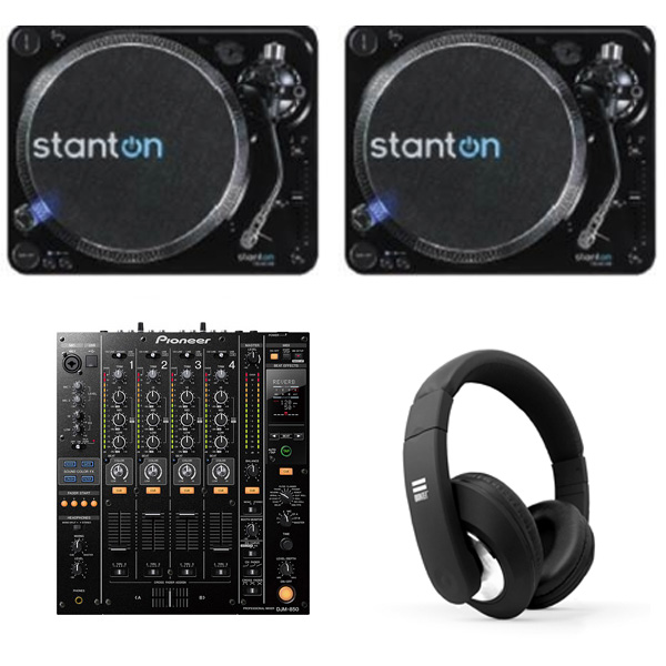 stantonのターンテーブルT.92 M2 USBとPioneer DJのDJミキサー