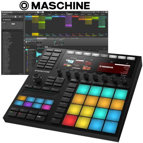 MASCHINE MK3のご紹介ページです。NATIVE INSTRUMENTS発、楽曲制作の定番機種！