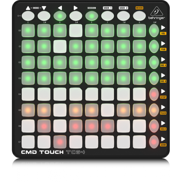 商品詳細 ： BEHRINGER(ベリンガー)/PCDJコントローラ/CMD TOUCH TC64
