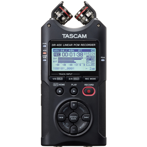 商品詳細 ： 【次回入荷時期未定】TASCAM/4トラックデジタルオーディオレコーダー・USBオーディオインターフェース/DR-40X