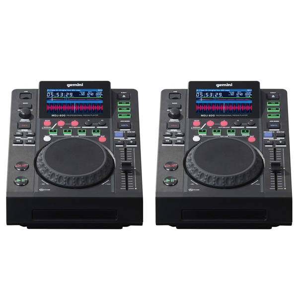 GEMINI「MDJ-600」2台セット！CDJでありながらUSBメモリも使用可能な