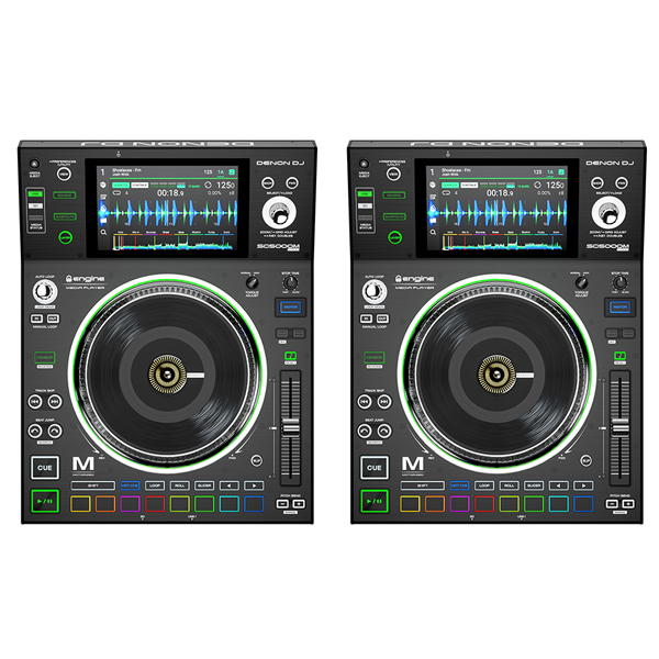 DENON DJ SC5000M PRIME x2台セットのご紹介ページです。7インチヴァイナル付き回転式電動プラッター搭載!