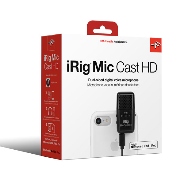 商品詳細 ： IK Multimedia/モバイルコンパクトマイク/iRig Mic Cast HD