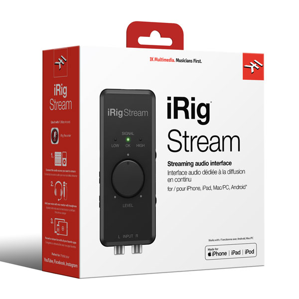 iRig Stream iPhone/iPad用オーディオインターフェイス