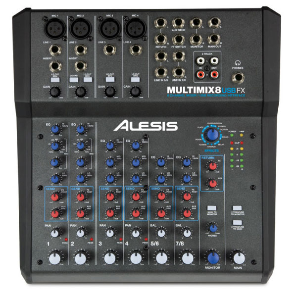 ALESIS/PAミキサー/MULTIMIX 8 USB FX -DJ機材アナログレコード