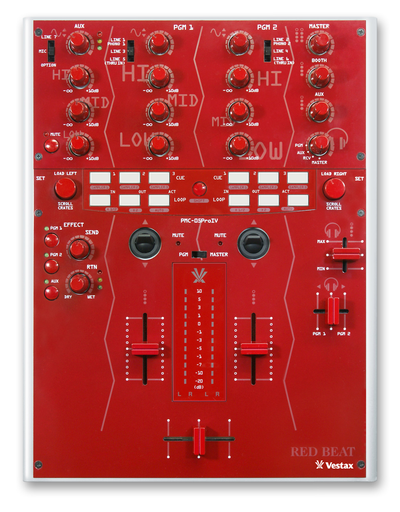 Vestax/DJミキサー/PMC-05Pro4の紹介です。