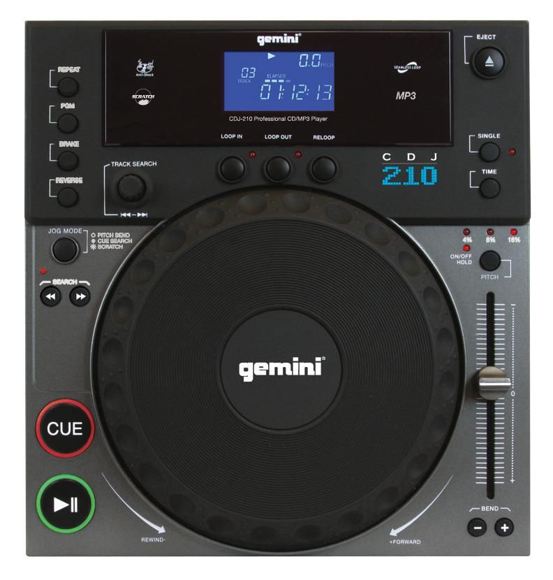 DJ機器Gemini CD-1800X　CDJプレーヤー
