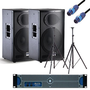 ALTO APX1500単品 簡単セッティング！】ALTO/PAスピーカーシステムセット/APX1500+