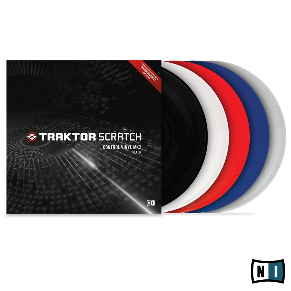 Native Instruments DJアクセサリー TRAKTOR Scratch Control Vinyl MK2 Red tf8su2k