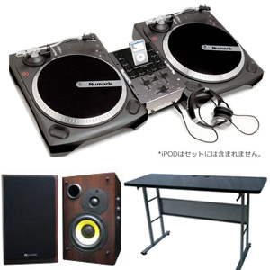 商品詳細 ： 【数量限定スピーカープレゼント！ＤＪスタート完璧セット】【スリップマットセール対象商品】Numark/DJセット/iBATTLE PAK（★DODAI/レコード５枚/V2016+PP-3＋DJはじめましたプレゼント！）