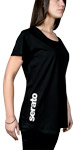 iڍ F Serato/TVc/WOMENS SCOOP HEM T BK (Black) 