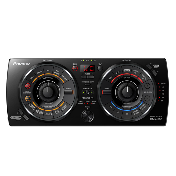 Pioneer DJのリミックスデッキ。エフェクトコントローラーRMX-500の