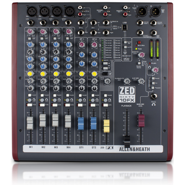 ALLEN&HEATH USB コンパクト・ミキサー ZED-10FX-