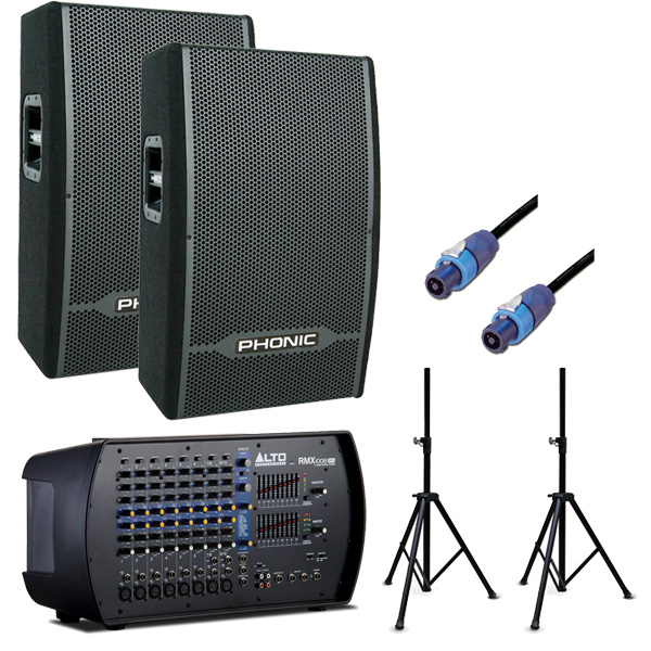 ALTO/PHONIC/スピーカーシステムセット/RMX1008 DFX/iSK12×2台/STS-77
