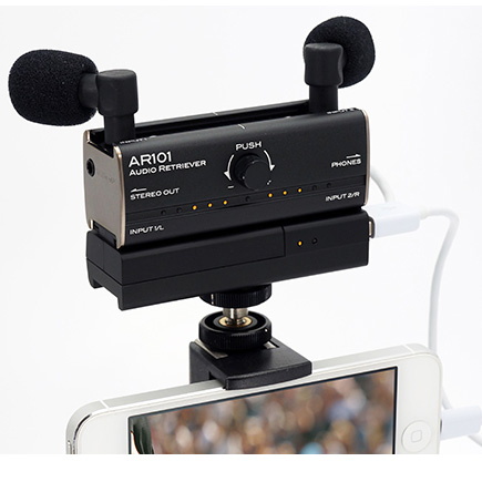 Fostexのiphone Ipad 一眼レフカメラ用マイクユニットar101lの紹介ページです