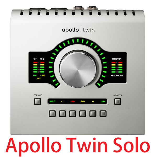 iڍ F yMacpzUNIVERSAL AUDIO/I[fBIC^[tF[X/Apollo Twin Solotunecore`PbgtI