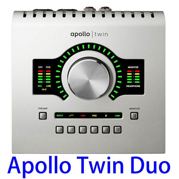 UNIVERSAL AUDIOのオーディオインターフェース Apollo Twin Duoのご紹介。