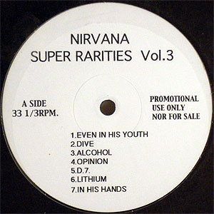 ト セール おすすめ NIRVANA<LP>/ SUPER -DJ機材アナログレコード VOL.3 RARITIES 洋楽