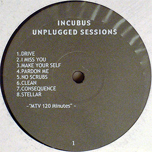 iڍ F INCUBUS<LP>/UNPLUGGED SESSIONS