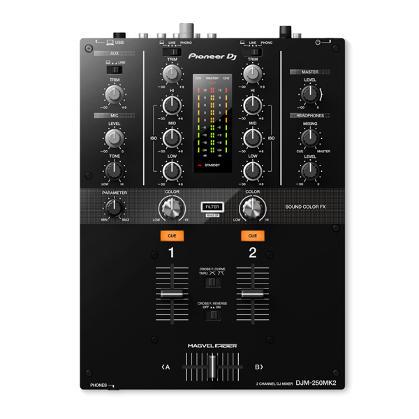 商品詳細 ： 【箱ダメージ・アウトレット美品】Pioneer DJ/DJミキサー/DJM-250MK2 ★rekordbox dj、rekordbox dvsシリアルキー同梱！