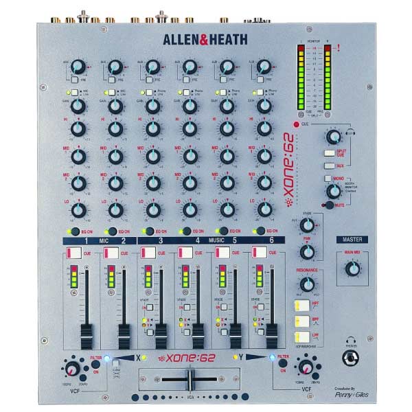 中古品】ALLEN & HEATH/DJミキサー/XONE:62 -DJ機材アナログレコード ...