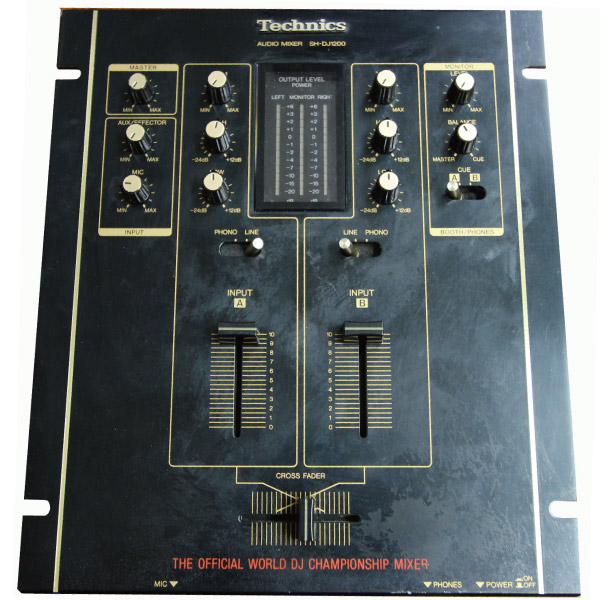 中古品】Technics/DJミキサー/SH-DJ1200-K -DJ機材アナログレコード
