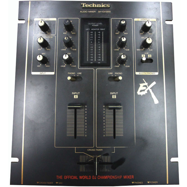 中古品】Technics/DJミキサー/SH-EX1200 BK -DJ機材アナログレコード 