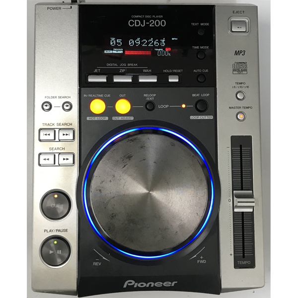 Pioneer CDJ-200 動作確認済 更に値下げ！通常新品売価49,800円→6,500円！】【中古品】Pioneer DJ