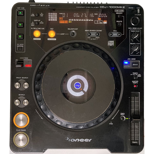 Pioneer DJのCDJ、CDJ-1000MK2の中古品のご紹介です。