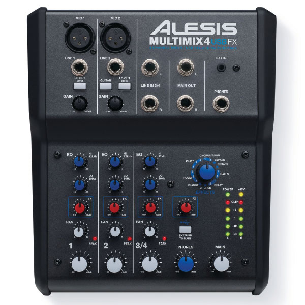商品詳細 ： 【通常価格より9,111円OFF！！箱傷ありアウトレット品】ALESIS/PAミキサー/MULTIMIX 4 USB FX