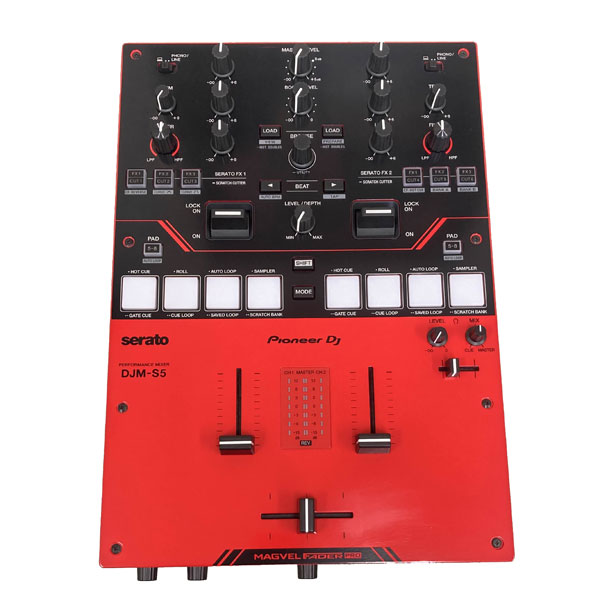 DJM-S5 - Scratch-style 2-channel DJ mixer (gloss red)