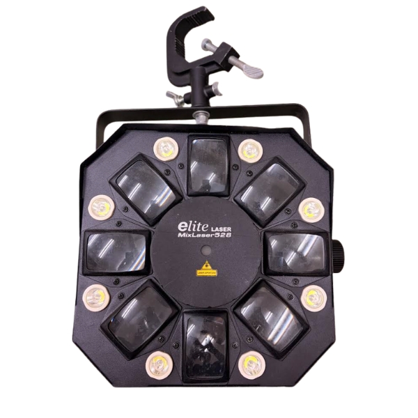商品詳細 ： 【ジャンク品】elite/LED・レーザー・ストロボ内蔵三位一体型エフェクトライト/MixLaser528