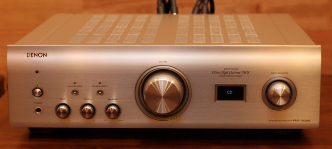 DENONのプリメインアンプの新機種 PMA-1600NEを展示しました。