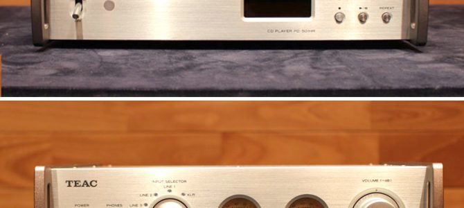 コンパクトなCDプレイヤーとアンプの中古品が入荷いたしました。PD-501HR-S （CDプレイヤー）とTEAC AX-501-S（プリメイン）のご紹介。