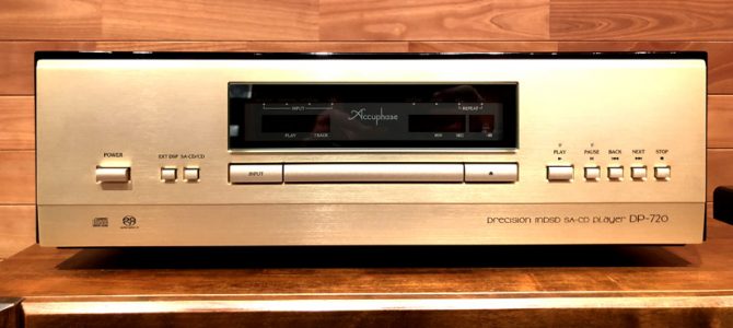 【CDプレーヤーのアップグレードに】Accuphase DP-720の中古美品入荷！