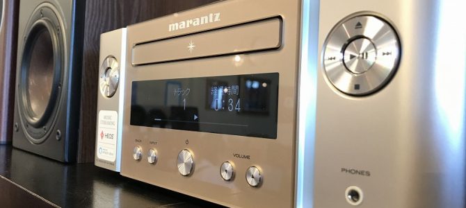 【人気モデルの後継機】CDからネットワークまでに対応したMarantzのM-CR612を展示しました