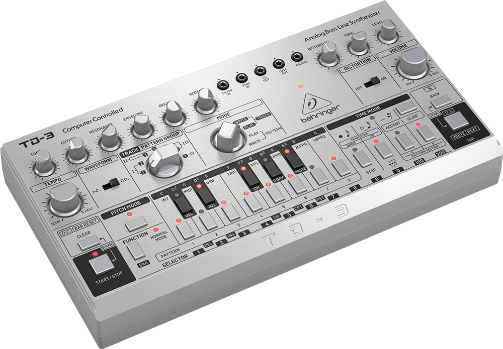 アナログベースラインシンセサイザー】BEHRINGER TD-3【全10色の