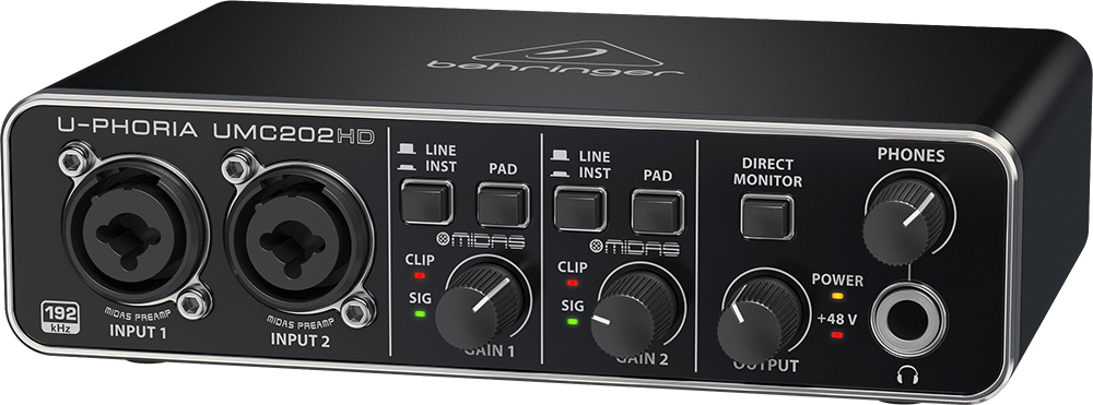 UMC22の兄貴分！】BEHRINGER UMC202HD【24-Bit/192kHz