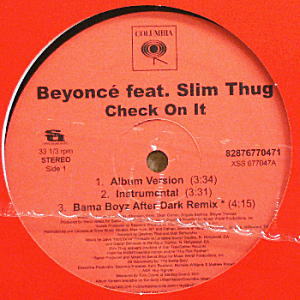 iڍ F BEYONCE FEAT.SLIM THUG(12) CHECK ON IT