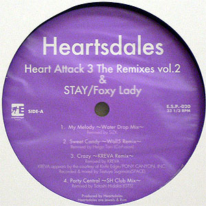 iڍ F HEARTSDALES(12) HEART ATTACK 3 THE REMIXES VOL.2 & STAY/FOXY LADY