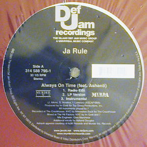 JA RULE FEAT.ASHANTI(12) ALWAYS ON TIME -DJ機材アナログレコード