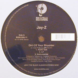 iڍ F JAY-Z(12) DIRT OFF YOUR SHOULDER (US)