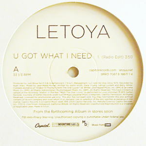 iڍ F LETOYA(12) U GOT WHAT I NEED