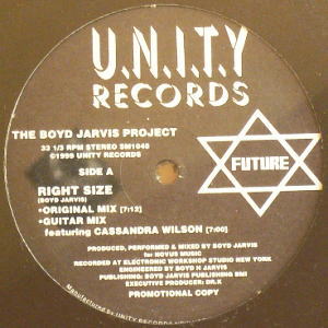 iڍ F BOYD JARVIS -FUTURE FUNK-(12) RIGHT SIZE / BORN