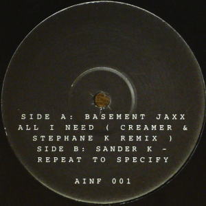 iڍ F BASEMENT JAXX(12) ALL I NEED (CREAMER & STEPHANE K REMIX)