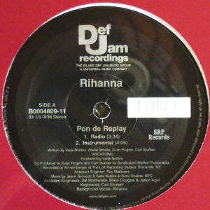 iڍ F RIHANNA(12) PON DE REPLAY(US)