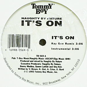 iڍ F NAUGHTY BY NATURE(12) IT'S ON / HIP HOP HOORAY REMIX