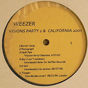 iڍ F WEEZER <LP>/ VISIONS PARTY 2 & CALIFORNIA 2001